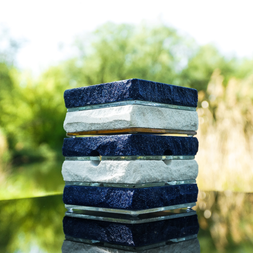 Lapis Nox stone lamp