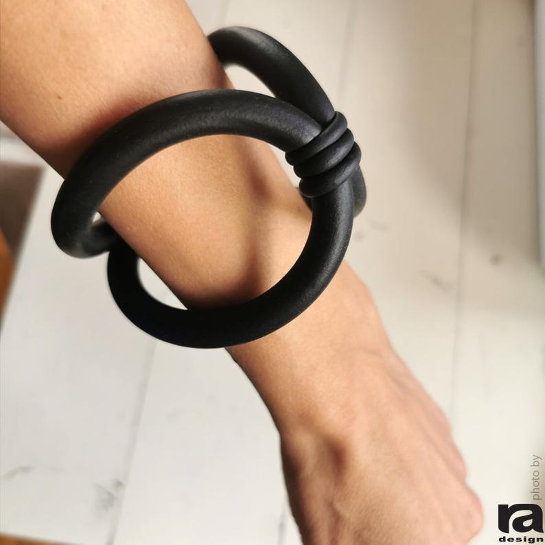 Rubber Bracelet Unusual Shape RA design