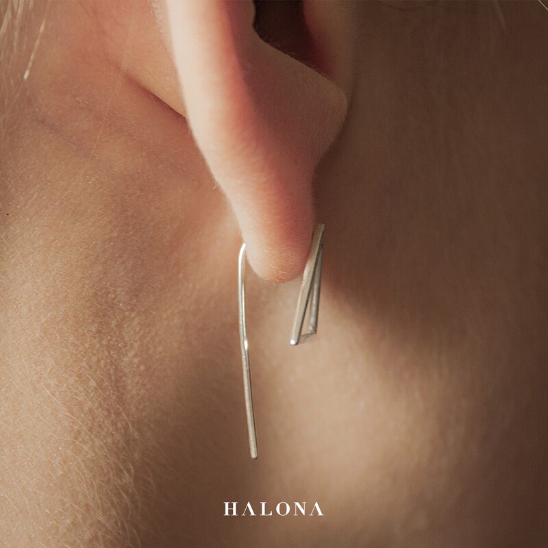 Silver Earrings Halona