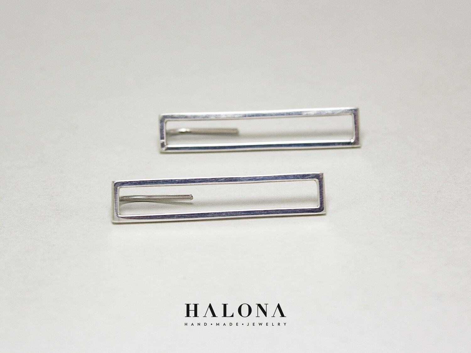 Handmade Silver stud Earrings Halona