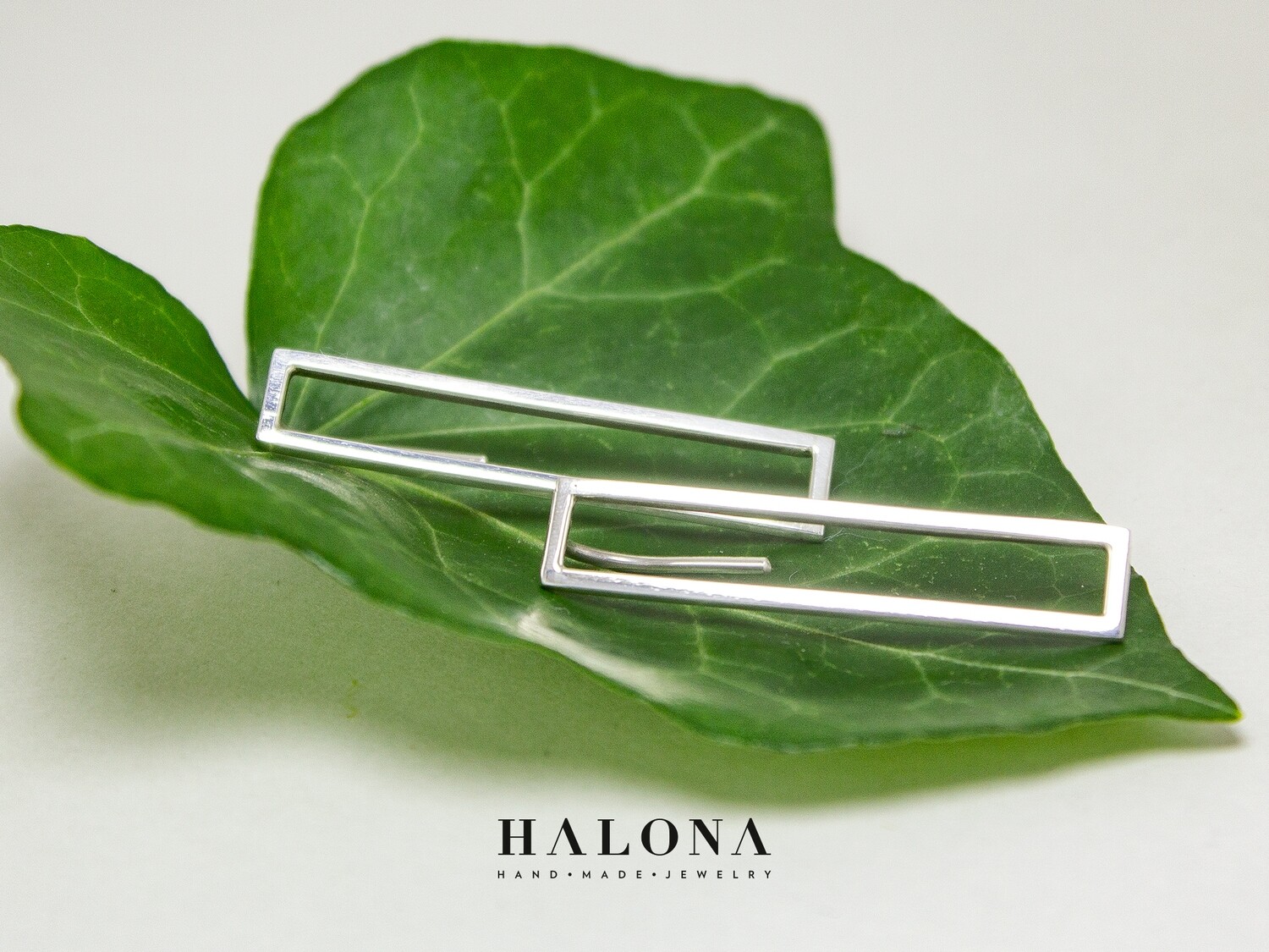 Handmade Silver stud Earrings Halona