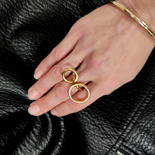 Twins Eternity ring Gold